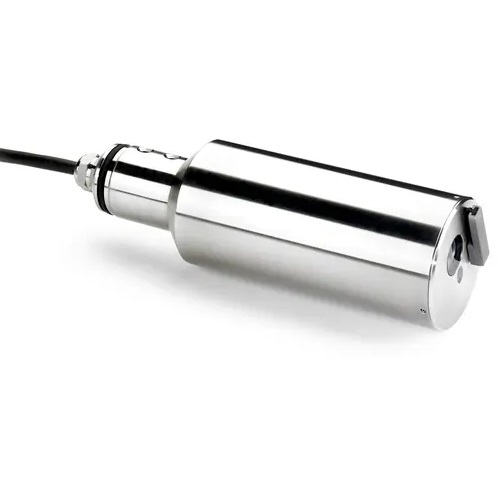 Sensor Solitax sc de inmersión rango 0 a 4000NTU o 0 a 50 g/L de TSS de acero inoxidable con limpieza automática.