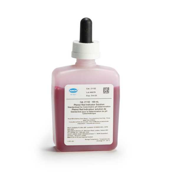 Solución indicadora de rojo fenol, 100 ml MDB