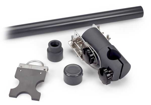 Conjunto de montaje en poste para sensores NPT de 1"