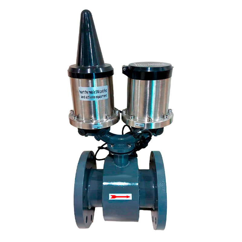 Flujómetro electromagnético bridado 2 pulgadas con conectividad 3G/4G