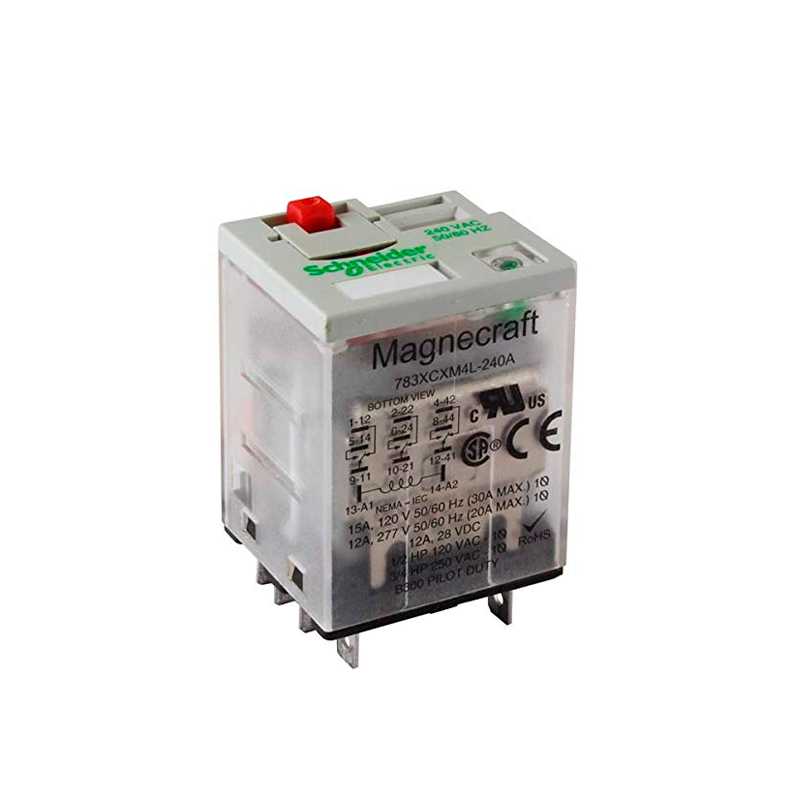 Relé de contacto 3PDT, de 15 Amp. 120 VCA