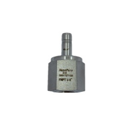 Adaptador SST 316L de roscado 1/4 NPT hembra a tubo 6mm
