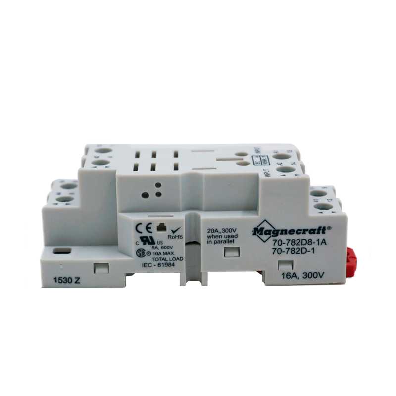 Base conector para relé de 5 contactos