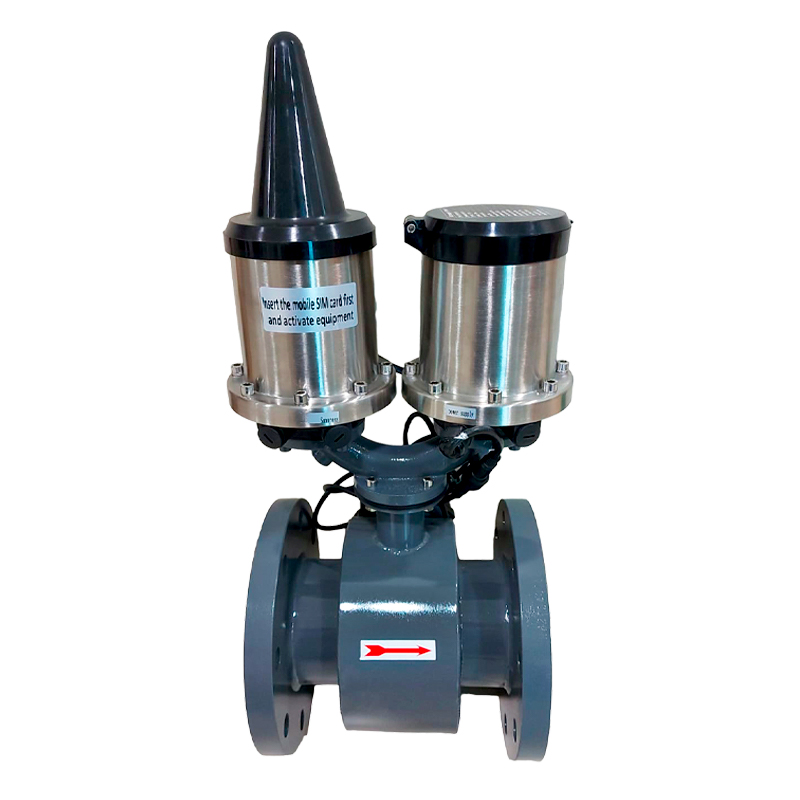 Flujómetro electromagnético bridado 2 1/2 pulgadas con conectividad 3G/4G