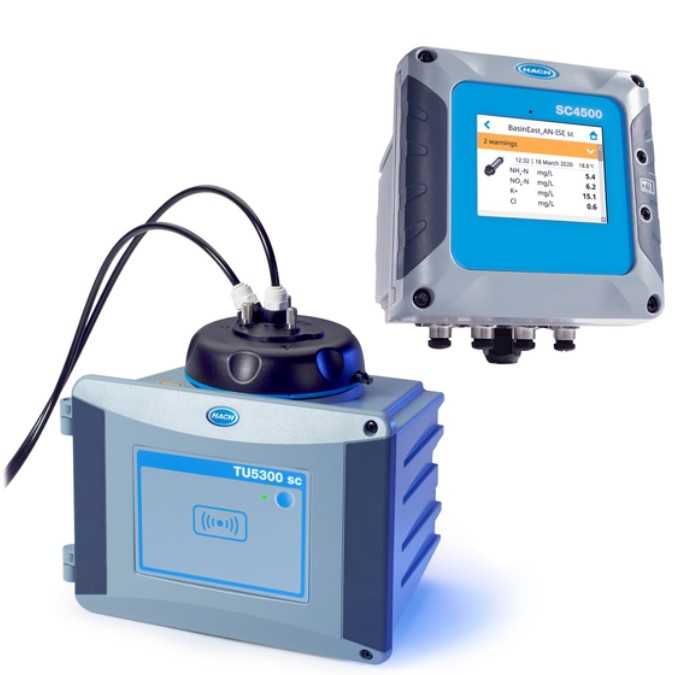 Analizador de turbiedad de bajo rango TU5300sc versión EPA con controlador SC4500 de 2 canales
